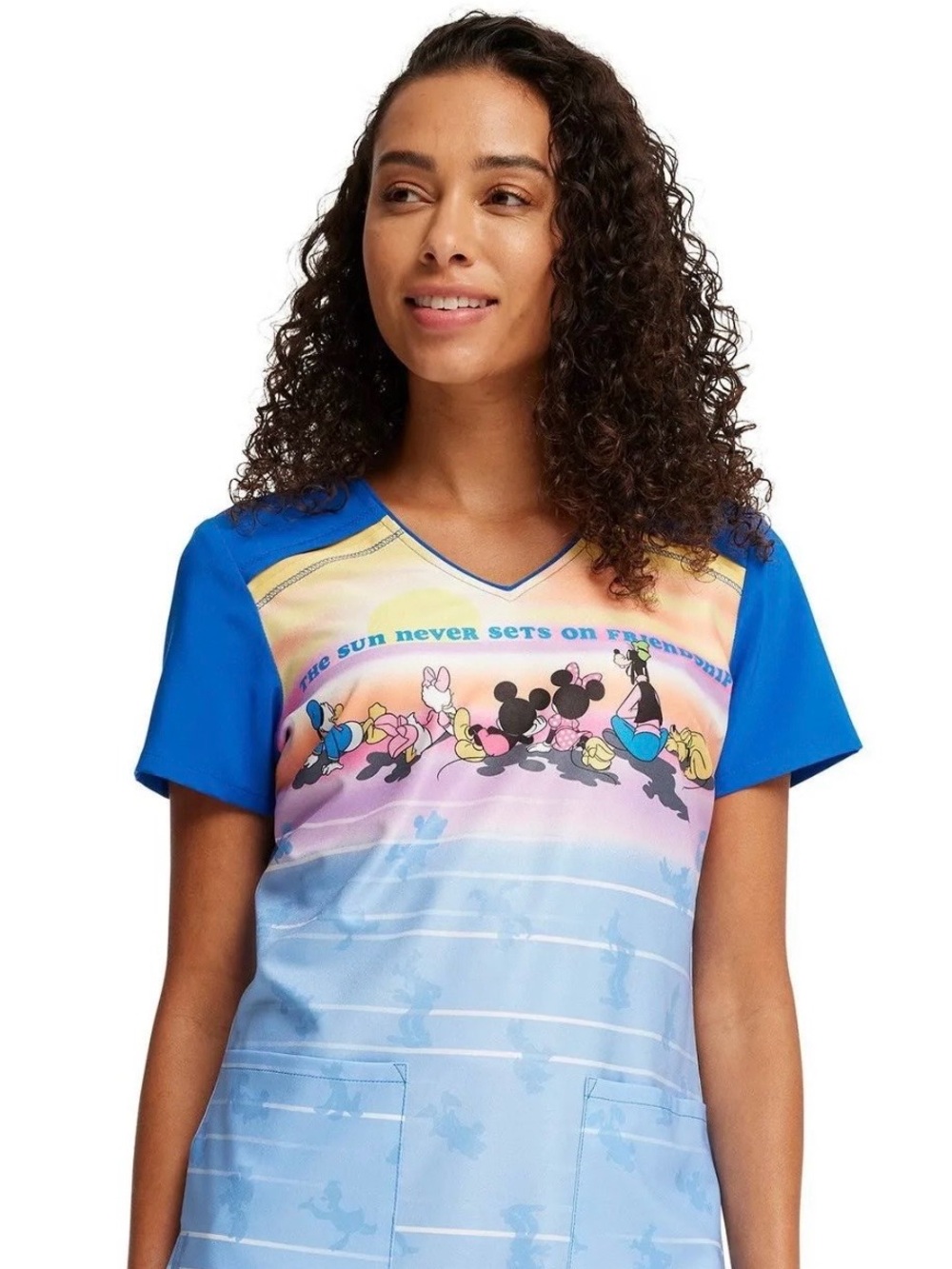 Disney Characters M Cherokee Scrubs Tooniforms Fun Workwear Whimsical Kidcore